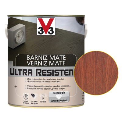 BARNIZ INTERIOR ULTRA RESISTENTE SAPELI MATE 750ml