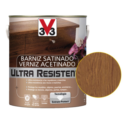 BARNIZ INTERIOR ULTRA RESISTENTE ROBLE OSCURO 250ml