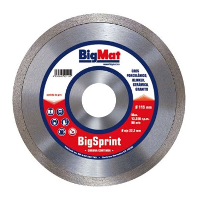DISCO DIAMENTE BIGMAT DCO115SPR 115mm