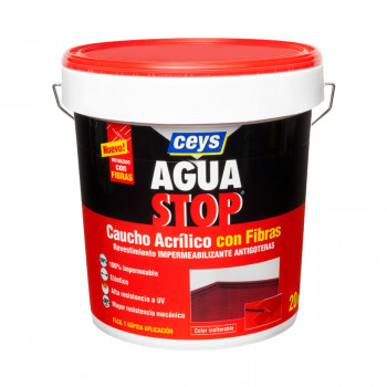 AGUASTOP CEYS CAUCHO CON FIBRAS ROJO 1KG